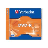 Verbatim 5 x DVD-R - 4.7 GB 16x - mattsilber - Jewel Case (Schachtel)