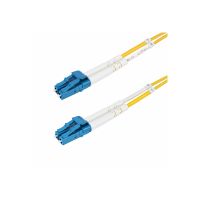 StarTech.com 25m (82ft) LC to LC (UPC) OS2 Single Mode Duplex Fiber Optic Cable, 9/125µm, Laser Optimized, 10G, Bend Insensitive, Low Insertion Loss - LSZH Fiber Patch Cord (SMDOS2LCLC25M)