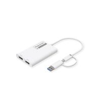 ROLINE 12.03.3207, 2.0/3.2 Gen 1 (3.1 Gen 1), USB Typ-A, USB Typ-C, DisplayPorts ausgang, 3840 x 2160 Pixel