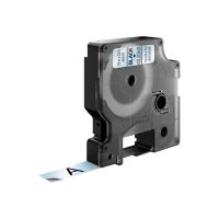 Dymo D1 Standard - Polyester - selbstklebend - schwarz auf durchsichtig - Rolle (1,2 cm x 7 m)