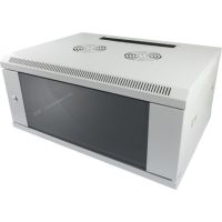 ALLNET ALL-SMC6627GRAU, Wandmontiertes Regal, 27U, 50 kg, Sperrschloss, 45 kg, Grau