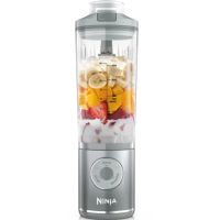 SharkNinja Ninja BC251EUSL, Tragbarer Mixer, 0,57 l, Eis-Crusher, Silber, Transparent