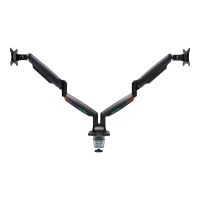 Kensington SmartFit One-Touch Height Adjustable Dual Monitor Arm - Befestigungskit - einstellbarer Arm - für 2 Monitore - Aluminium, Kunststoff, Stahl - Bildschirmgröße: 33-86.4 cm (13"-34")