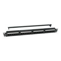 Equip Pro - Patch Panel - CAT 6 - RJ-45 X 24 - Schwarz - 1U - 48.3 cm (19")