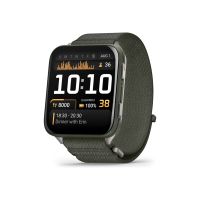 Garmin Venu X1 - Moosfaser-verstärktes Titan - Sportuhr mit Band - Nylon - Moosgrün - Anzeige 5.12 cm (2")
