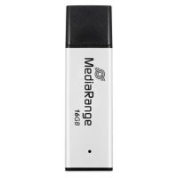MEDIARANGE MR1899, 16 GB, USB Typ-A, 3.2 Gen 1 (3.1 Gen 1), 130 MB/s, Kappe, Schwarz, Silber