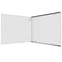 MEDIARANGE BOX110-200, Schmuckschatulle, 1 Disks, Transparent, Kunststoff, 140 mm, 124 mm