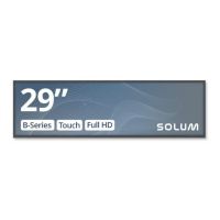 SOLUM B29A - 74 cm (29") Diagonalklasse B Series LCD-Display mit LED-Hintergrundbeleuchtung - Digital Signage - mit Touchscreen - Android 1920 x 540 - Edge LED - Schwarz - Delivered Duties Paid (DDP)