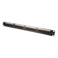 LogiLink Patch Panel - CAT 5e - UTP - RJ-45 X 24 - Schwarz, RAL 9005 - 48.3 cm (19")