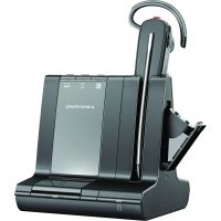 Poly Savi 8245-M DECT 1880-1900 MHz Headset + USB-A-an-Micro-USB-Kabel Kundenspezial 9, Kabellos, Büro/Callcenter, Kopfhörer, Schwarz