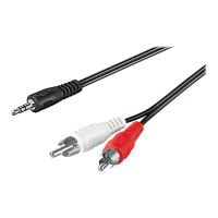 Medium Video- / Audiokabel - RCA x 2 männlich zu mini-phone stereo 3.5 mm männlich