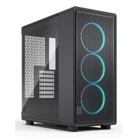 Fractal Design Epoch, Midi Tower, PC, Schwarz, ATX, micro ATX, Mini-ITX, Stahl, Gehärtetes Glas, Gaming