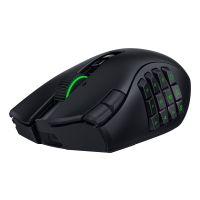 Razer Naga V3 Pro, Rechts, Optisch, RF Wireless + Bluetooth + USB Type-C, 50000 DPI, Schwarz