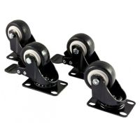 ALLNET ALL-S0002128, Lenkrolle, Schwarz, 70 mm, 1,27 kg, 4 Stück(e)