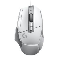 Logitech G G502 X Gaming-Maus + G240 Gaming-Mauspad aus Stoff, rechts, Optisch, USB Typ-A, 25600 DPI, Weiß