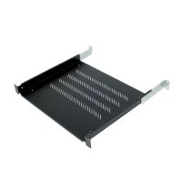 TRITON 19" shelf 1U 150mm plastic black, Schwarz, 15 kg, 1U