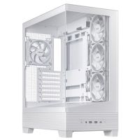 ASUS A31 Plus TG ARGB WHITE, Midi Tower, PC, Weiß, ATX, micro ATX, Mini-ITX, Multi, 16,5 cm