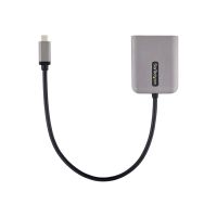 StarTech.com 2-Port USB-C MST Hub, USB Type-C to 2x DisplayPort Multi-Monitor Adapter for Laptop, Dual-DP up to 4K 60Hz w/ DP 1.4 Alt Mode & DSC, HDR, 1ft (30cm)