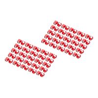 DIGITUS Kabelclips mit Farbcodierung - für Patch-Kabel - Rot (Packung mit 100)