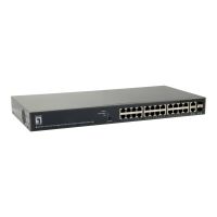 LevelOne GEP-2651 - Switch - Smart - 24 x 10/100/1000 (PoE+)