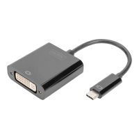 DIGITUS Videoadapter - 24 pin USB-C (M) zu DVI-I (W)