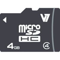 V7 VAMSDH4GCL4R-2E - Flash-Speicherkarte (microSDHC/SD-Adapter inbegriffen)