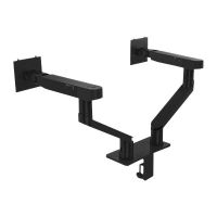Dell Dual Monitor Arm - MDA20 - Befestigungskit - einstellbarer Arm - für 2 LCD-Displays - Schwarz - Bildschirmgröße: 48.3-86.4 cm (19"-34")