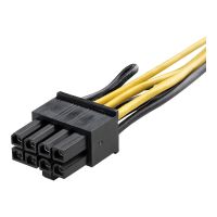 StarTech.com PCI Express 6 Pin auf 8 Pin Adapterkabel - Schwarz - Netzteil - 6-poliges PCIe Power (W)