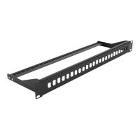 Delock Patchpanel (Blindblech) - Rack montierbar - Schwarz - 1U - 48.3 cm (19")