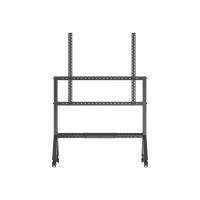 B-TECH Momentum BT8546 - Wagen - für Touchscreen - Trolley - verriegelbar - Schwarz - Bildschirmgröße: 165.1-279.4 cm (65"-110")