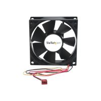 StarTech.com 80mm Gehäuselüfter - 8cm Lüfter für PC Gehäuse mit 3 pin Molex Stecker (80mmx80mmx25mm)