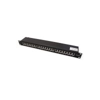 VALUE Patch Panel - Klasse EA - CAT 6a - STP - RJ-45 X 24 - Jet Black, RAL 9005 - 1U - 48.3 cm (19")
