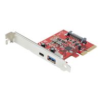 StarTech.com 2-Port 10Gbps USB-A & USB-C PCIe Card, USB 3.1 Gen 2 PCI Express Type C/A Host Controller Card Adapter, USB 3.2 Gen 2x1 PCIe Desktop Expansion Add-On Card, Windows/macOS/Linux