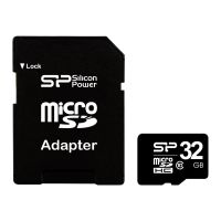Silicon Power Flash-Speicherkarte (microSDHC/SD-Adapter inbegriffen)