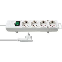 Brennenstuhl 1153120100, 2 m, Drinnen, Weiß, 4 AC-Ausgänge, 320 mm, Weiß