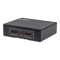 Manhattan HDMI Splitter, 2-Port, 4K@30Hz, USB Powered, Black, Three Year Warranty, Boxed