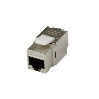 Synergy 21 S216379, Flach, Edelstahl, RJ-45, Weiblich, 23/26, Cat6a