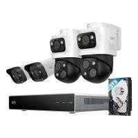 EUFY NVR Security System S4, IP-Sicherheitskamera, Innen & Außen, Kabelgebunden, Zimmerdecke, Schwarz, Weiß, Patrone (Form)