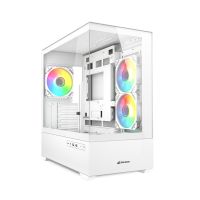Sharkoon MK6 RGB, Midi Tower, PC, Schwarz, micro ATX, Mini-ITX, Gaming, Multi