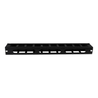 StarTech.com 1 HE 19 Rangierpanel / Kabelordner Kabelmanagement mit Abdeckung - Server Finger Kabelkanal - Kabelführungsplatte für Schaltschrank - 1U - 48.3 cm (19")