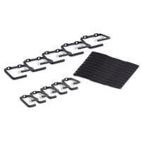 APC Kabel-Management-Ringe (5 große und 5 kleine Ringe), Montageset, Schwarz, 590 g