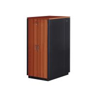DIGITUS Professional SOUNDproof - Schrank Netzwerkschrank - Schwarz, kirschrot, RAL 9005 - 32U - 48.3 cm (19")