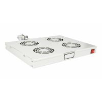 Equip Lüfter 19', 1HE, 4 Lüfter, RAL7035 Grau, Kühlgebläse, Hellgrau, 4 Lüfter, 12 cm, 1U, Türkei