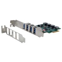 Exsys 4-Port USB 3.2 Gen 1 PCIe Karte mit Self Power, 3A (Renesas), PCIe, USB 3.2 Gen 1 (3.1 Gen 1), Männlich, China, Weiblich, Weiblich