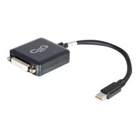 C2G 20cm Mini DisplayPort to DVI Adapter - Thunderbolt to Single Link DVI-D Converter M/F - Black - DisplayPort-Kabel - Mini DisplayPort (M)