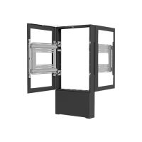 Chief Impact Floor Kiosks Series LF55UBP-B2B - Aufstellung - für 2 LCD-Displays/AV-Systeme - verriegelbar - Schwarz - Bildschirmgröße: 139.7 cm (55")