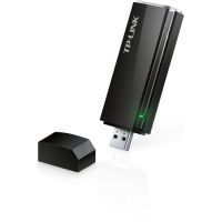 TP-LINK AC1200, Kabellos, USB, RF Wireless, Wi-Fi 4 (802.11n), 1200 Mbit/s, Schwarz