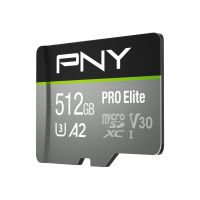 PNY PRO Elite - Flash-Speicherkarte (microSDXC-an-SD-Adapter inbegriffen)