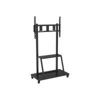 Techly Wagen - für Flachbildschirm - Schwarz (55"-100")
