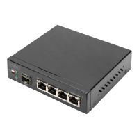 DIGITUS DN-80120 - Switch - unmanaged - 4 x 10/100/1000 + 1 x SFP (mini-GBIC)
